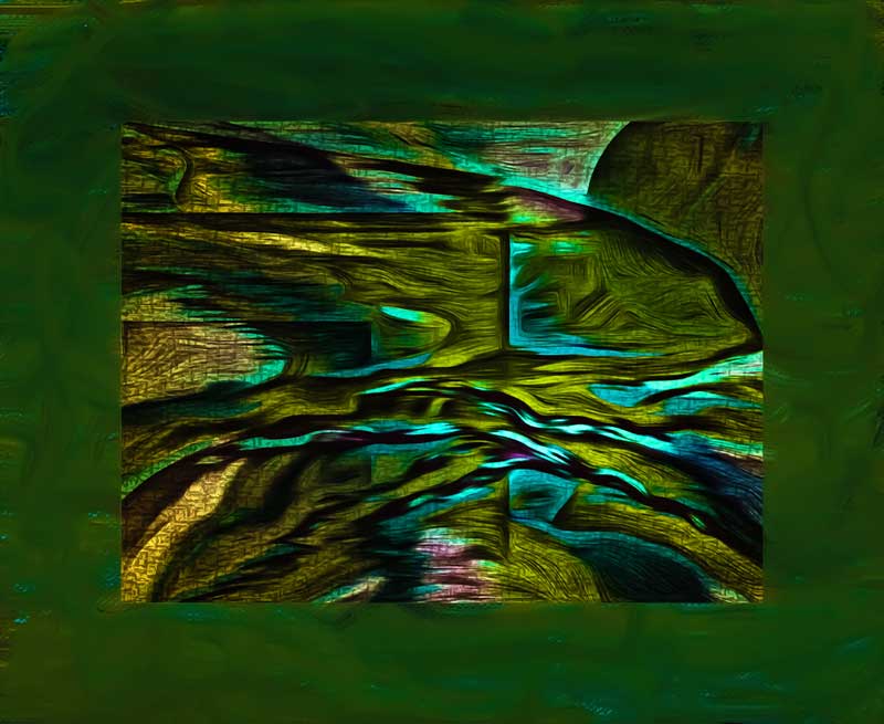 Image of abstract green landscape